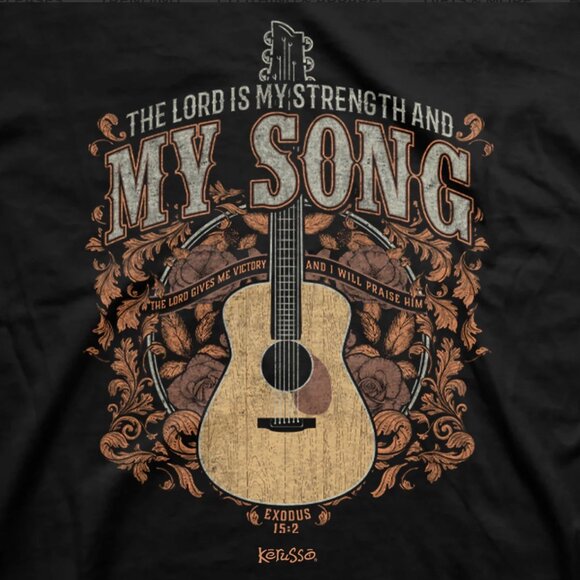 Kerusso Adult Cotton Short Sleeve T-Shirt "Lord is My Strength and My Song - NWT - Picture 2 of 4